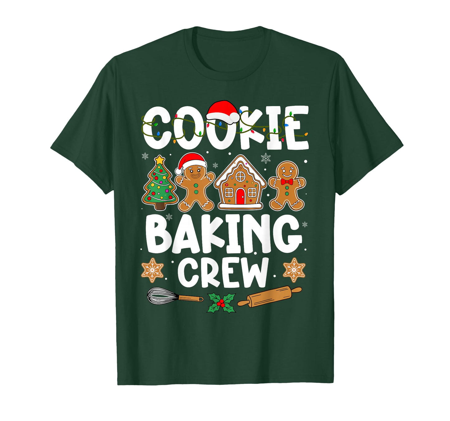 Cookie Baking Crew for Women Kids Men Boy Family Christmas T-Shirt