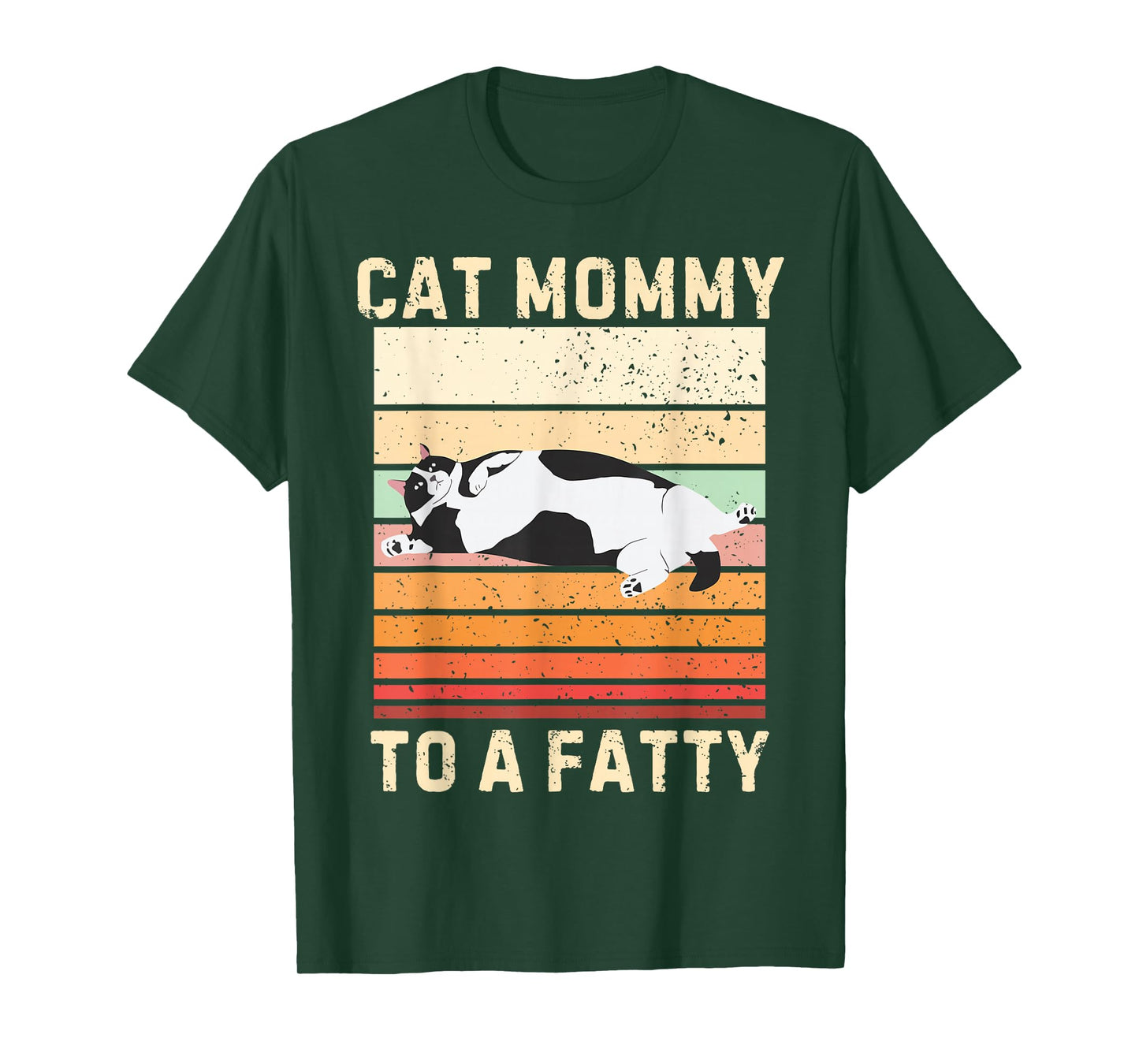 Cat Mommy To A Fatty Cat Mom Cat Lover Pet Owner Mothers Day T-Shirt