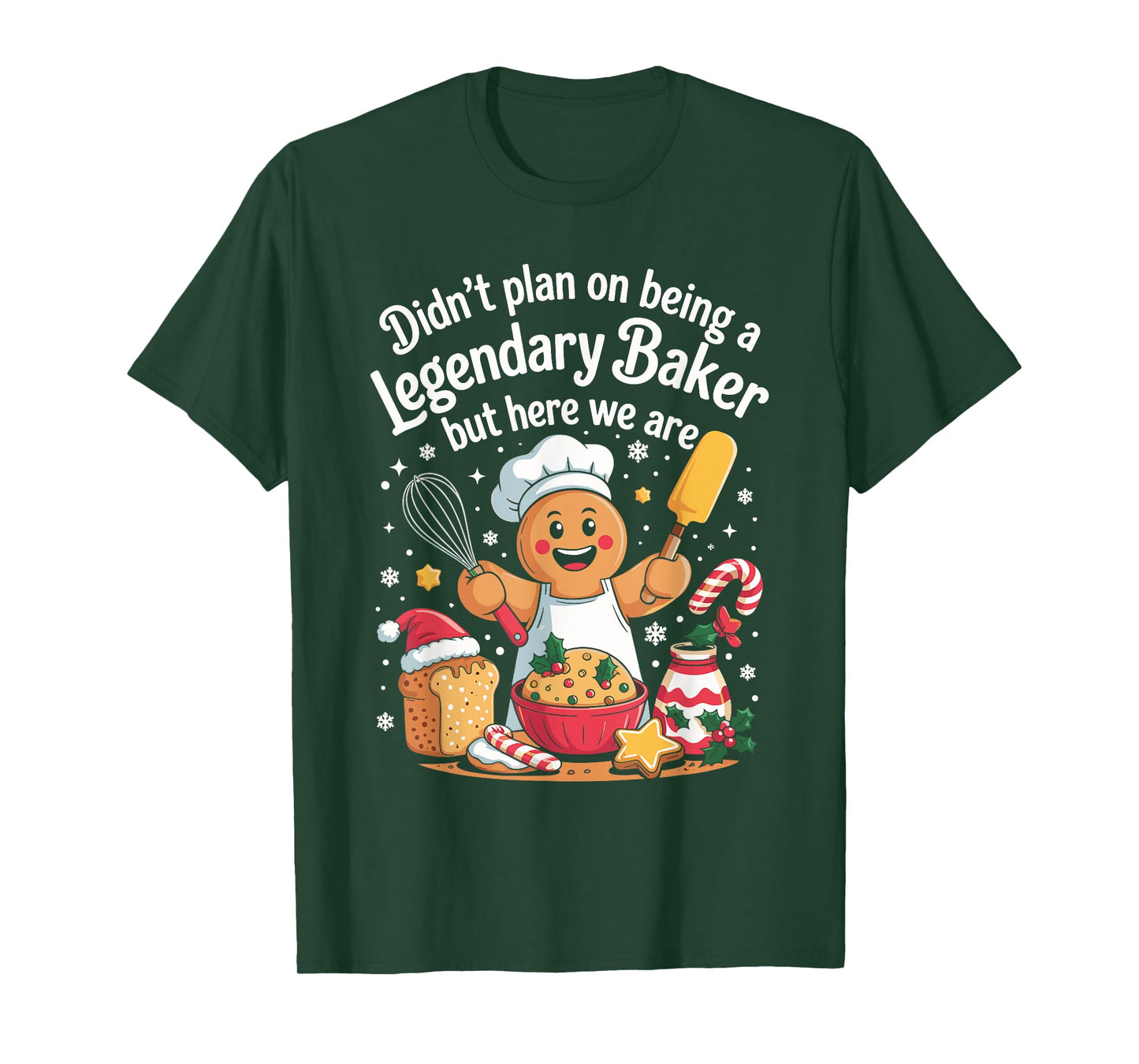 Baker Humor for Christmas Cookie and Gingerbread Fans T-Shirt