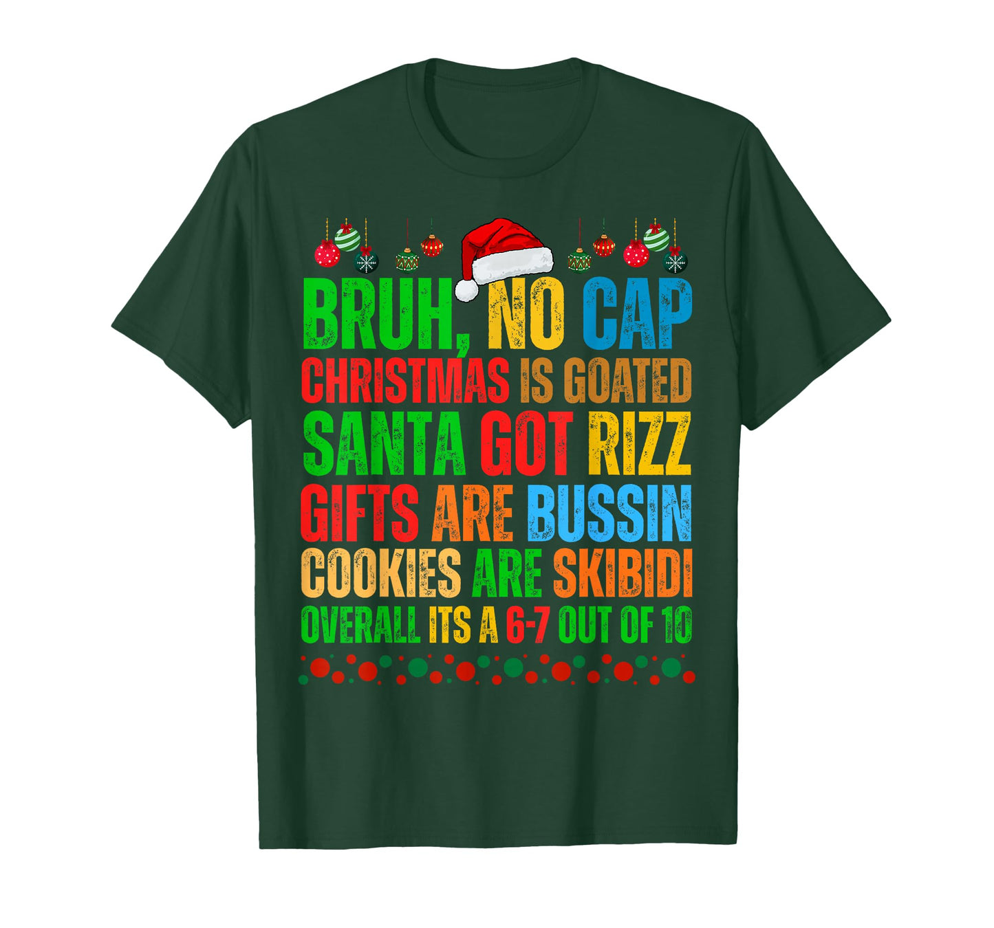 Funny Xmas School Generation Alpha Gen A Slang Christmas T-Shirt