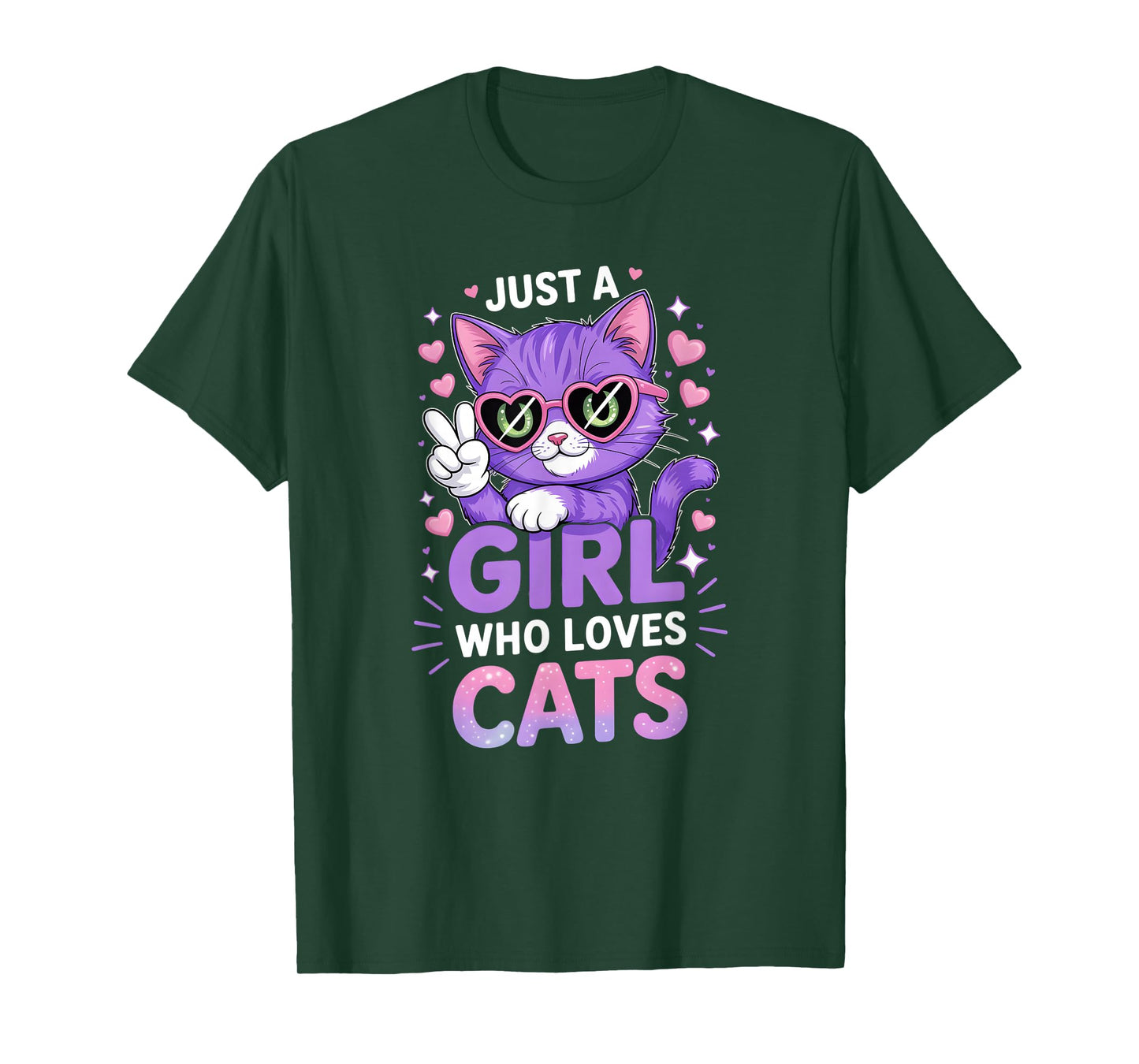 Girls Cat T-Shirt