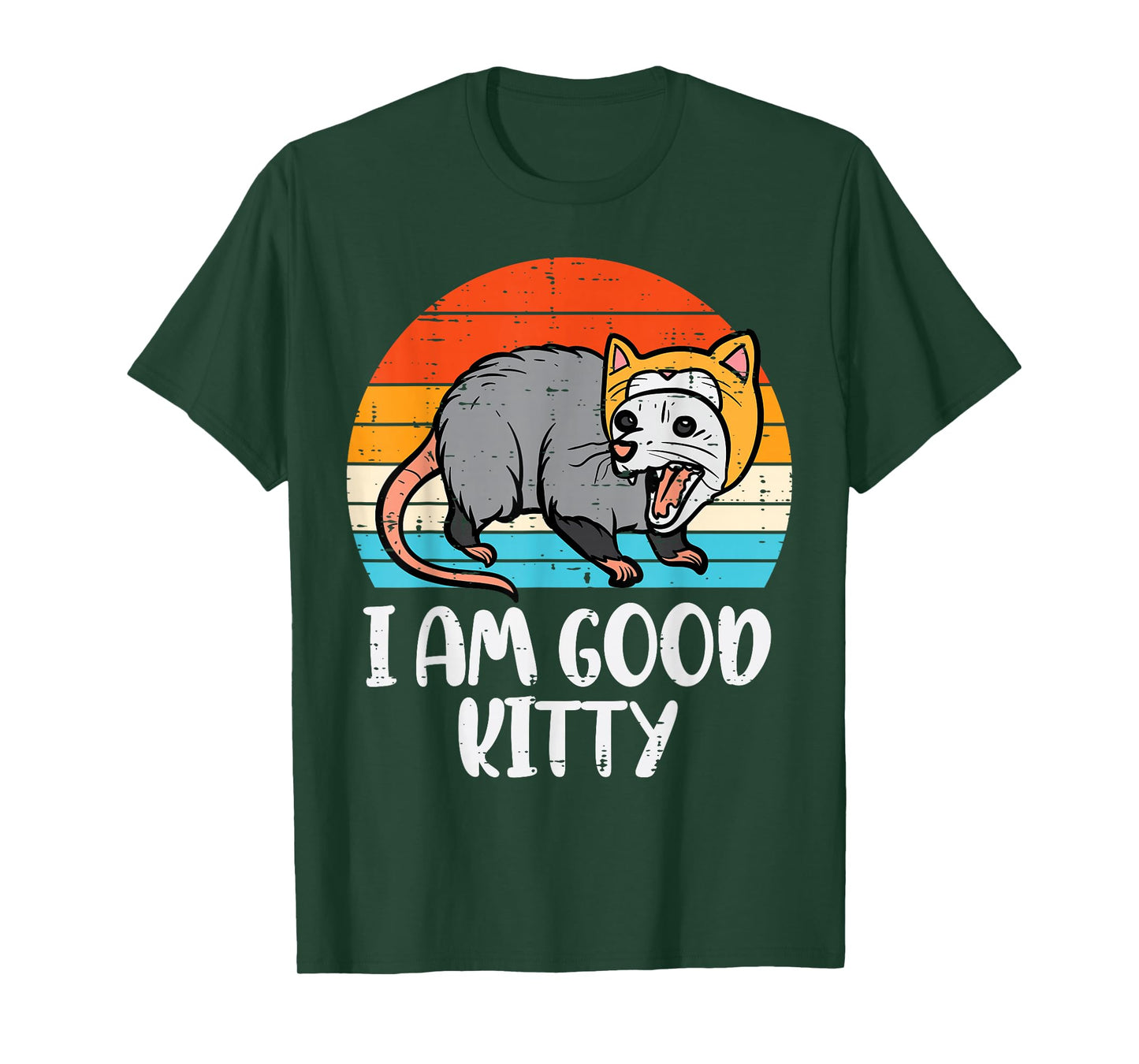 Opossum I Am Good Kitty Fun Possum Street Cat Women Men Kids T-Shirt
