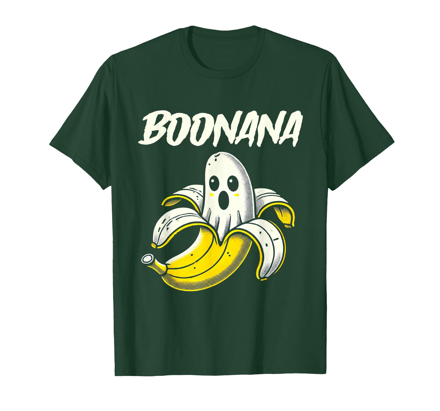 Boonana Cute Ghost Banana Halloween Costume Boys Girls Kids T-Shirt
