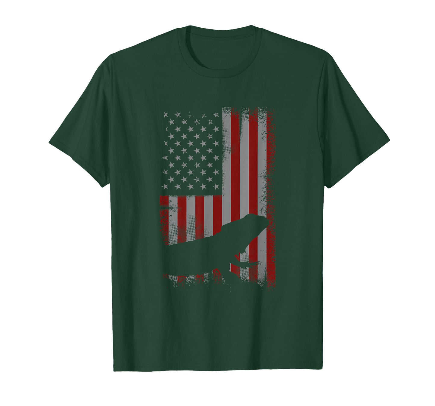 Retro American Flag Bearded Dragon Dad Lizard Lover Gift T-Shirt