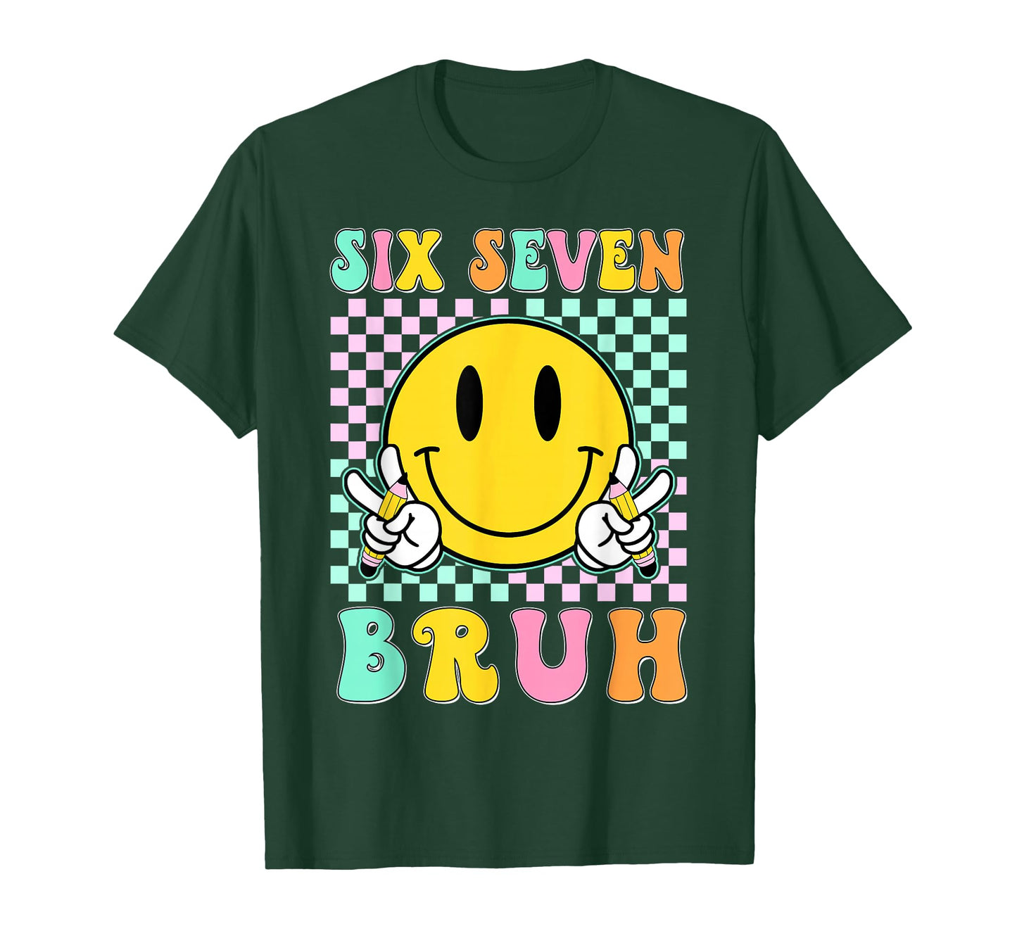 67th Day of School Shirt Six Seven Bruh Teacher Boy Girls T-Shirt