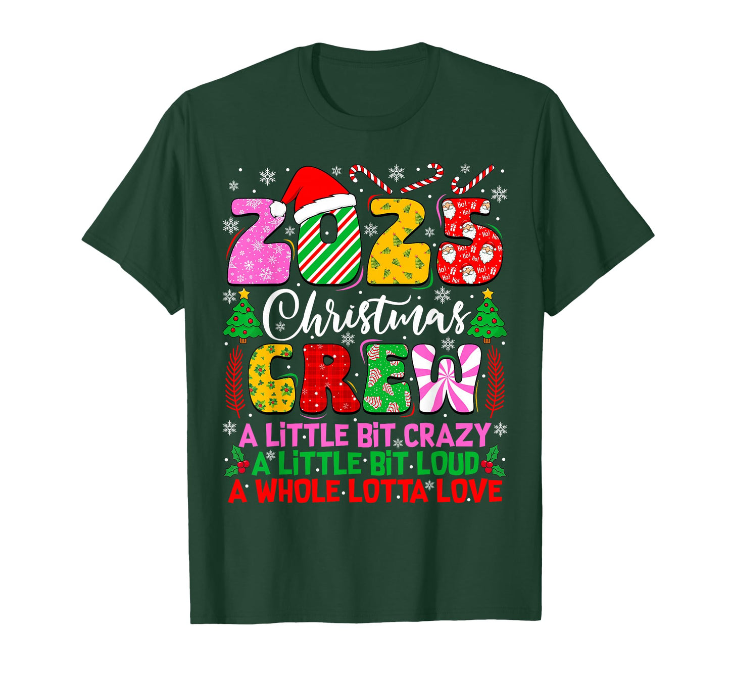 2025 Christmas Crew Family Christmas Matching Outfit Xmas T-Shirt