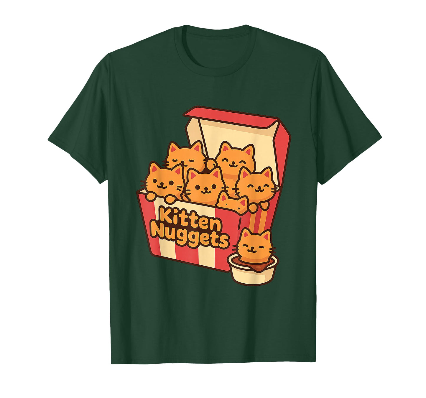 Kitten Nuggets Cute Fast Food Cat Food Lover T-Shirt