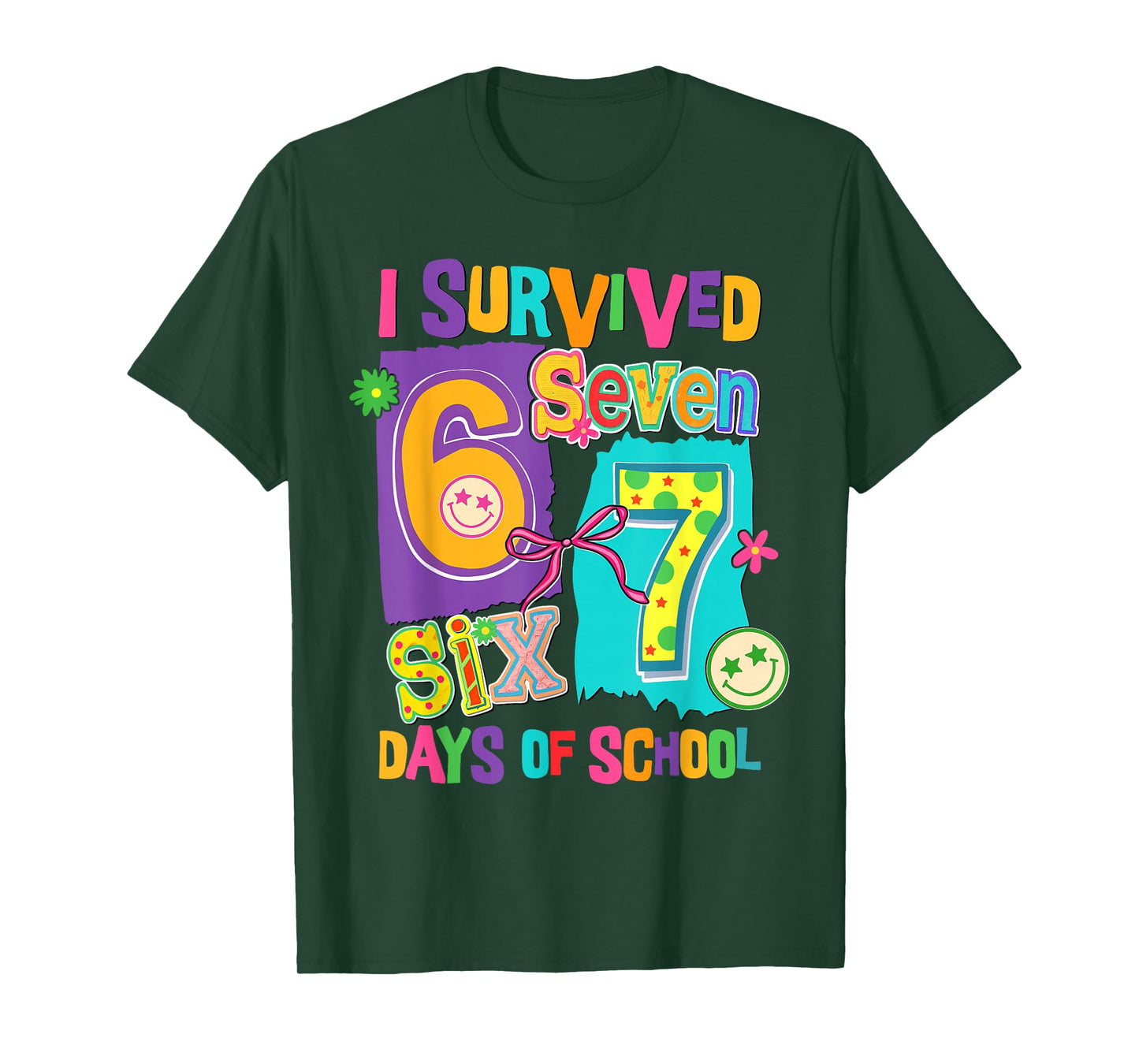 I Survived 67 Days of School Funny Women Teacher Student T-Shirt