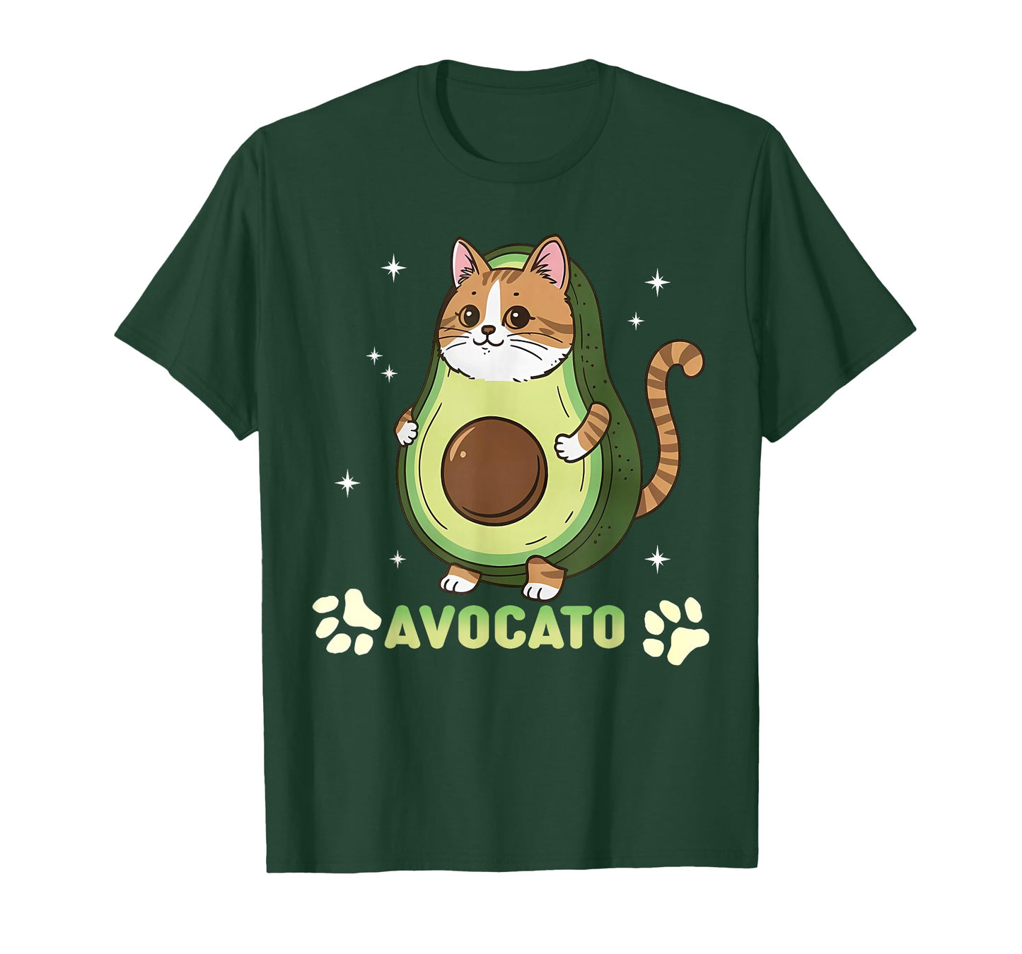 Avocato Funny Tabby Cat Avocado Vegan and Cat Owner Kitten T-Shirt