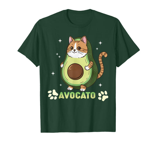 Avocato Funny Tabby Cat Avocado Vegan and Cat Owner Kitten T-Shirt
