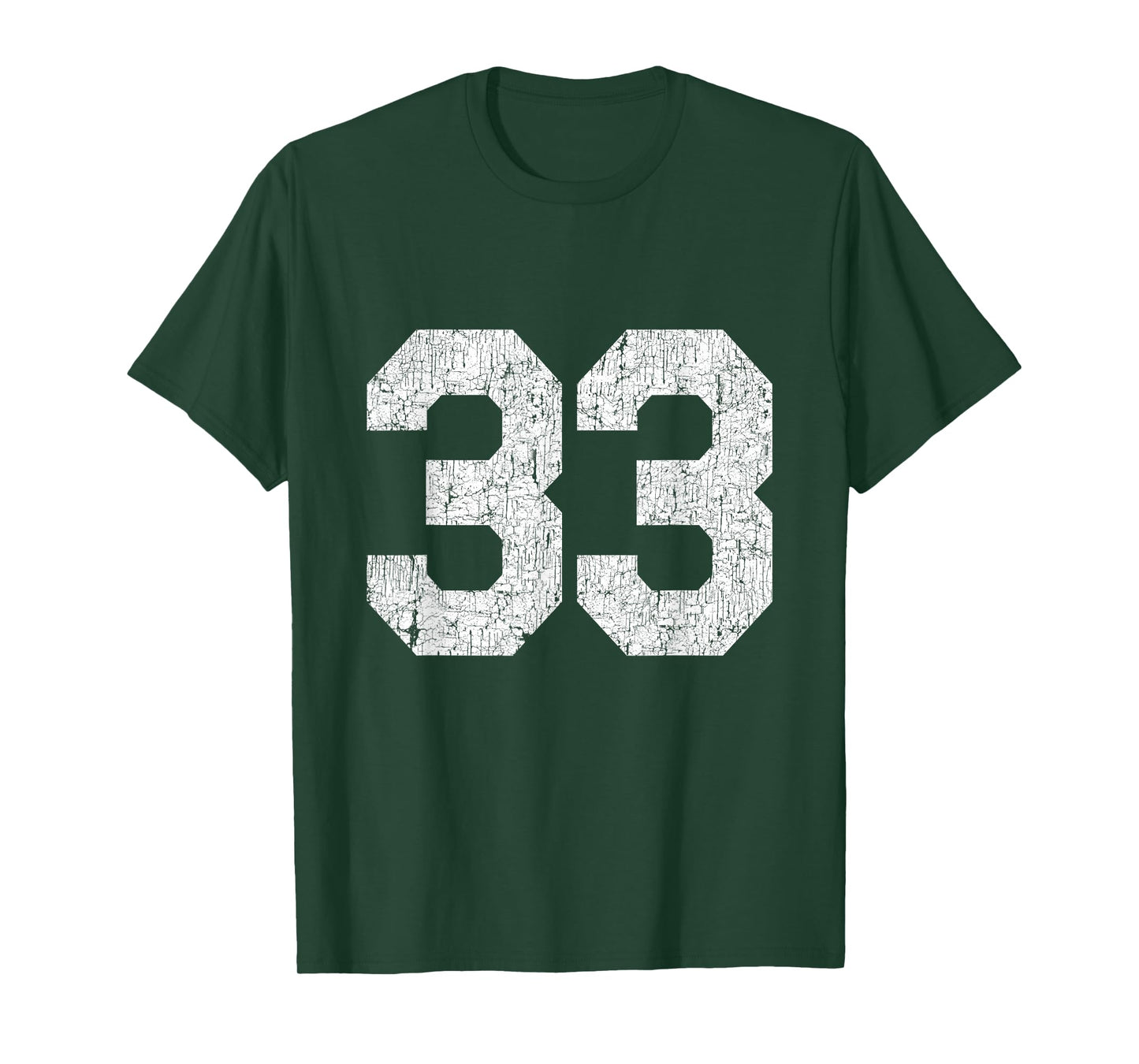 #33 Jersey Uniform Varsity Sports Number, 33rd Birthday T-Shirt