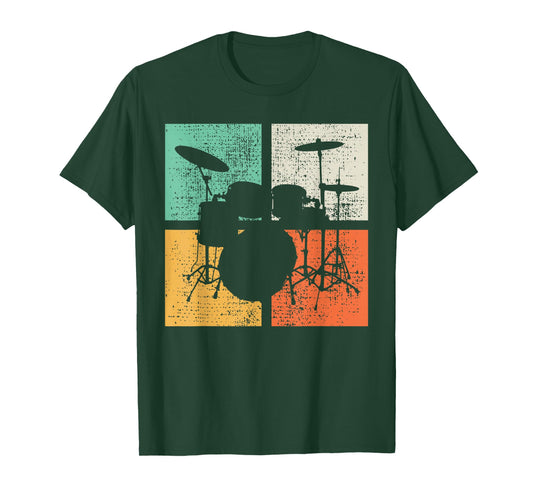 Drummer Drumset Gift Vintage T-Shirt