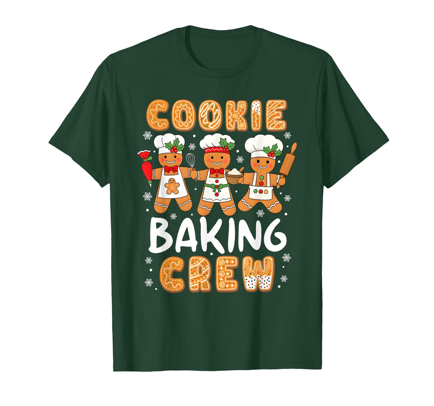 Christmas Cookie Baking Crew Family Baking Team Funny Cookie T-Shirt