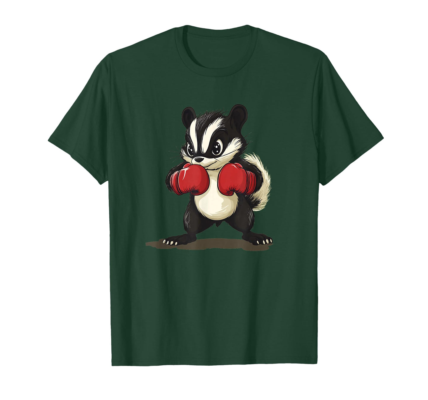 Funny Skunk Costume with Boxing Gloves for Boys and Girls T-Shirt