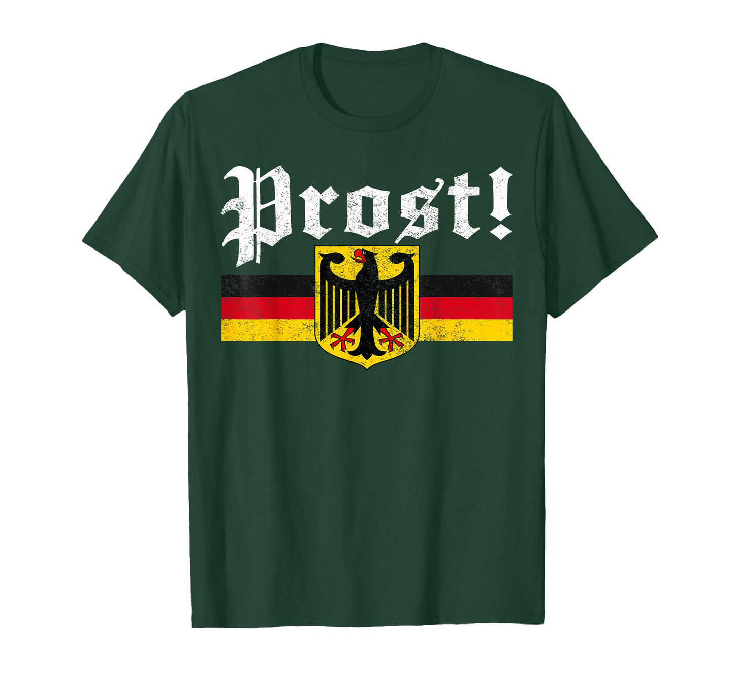 Oktoberfest Drinking Men Women Vintage German Flag Prost T-Shirt