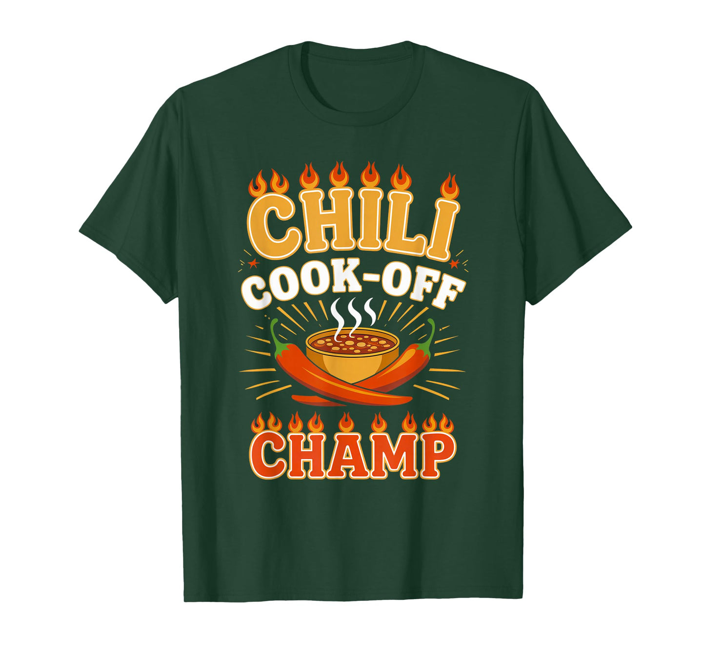 Chili Cook-Off Champion Fun Spicy Food Contest Enthusiast T-Shirt