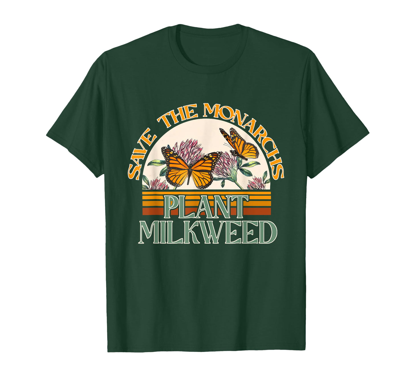 Save The Monarchs Plant Some Milkweed Butterfly T-Shirt