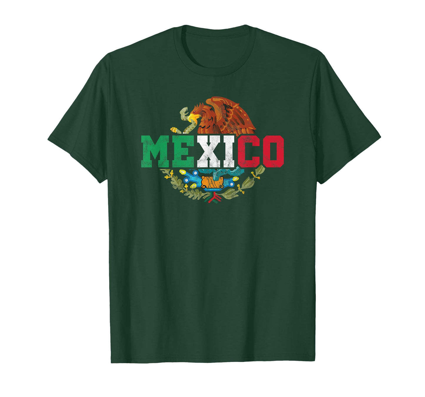Mexican Eagle Mexico Flag T-Shirt