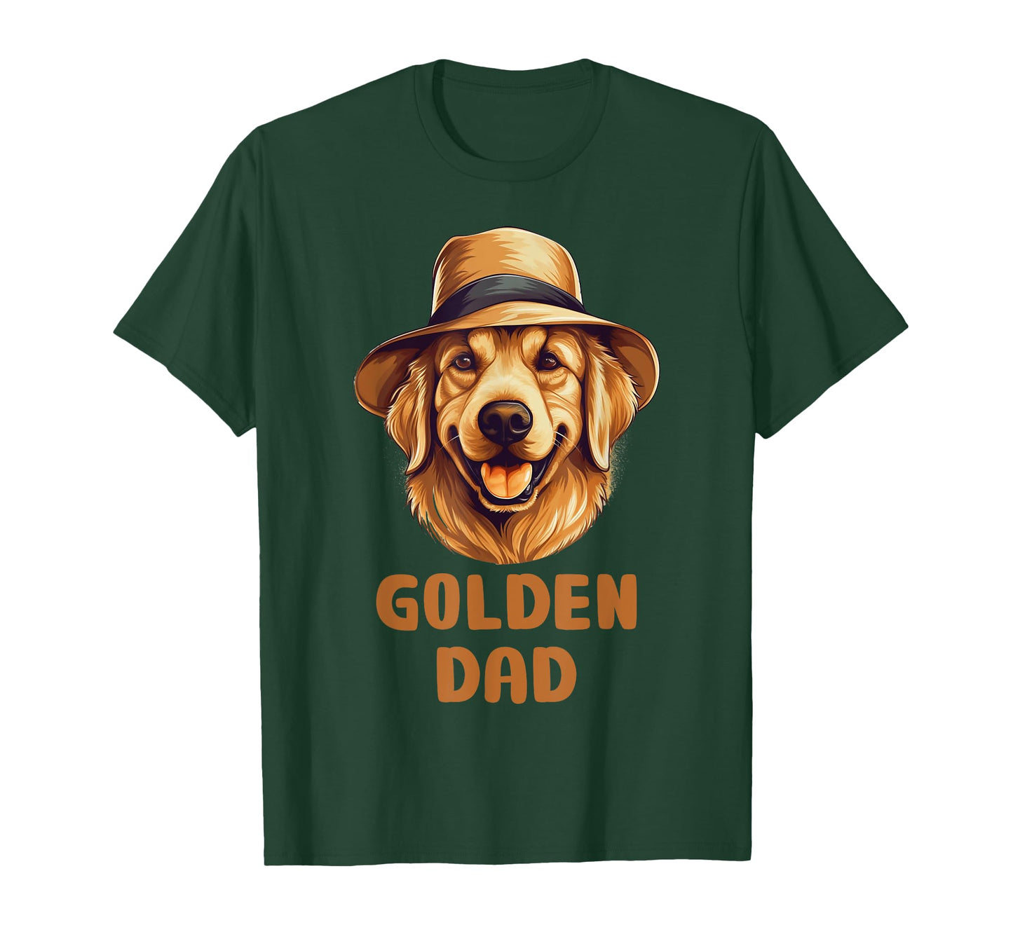 Cute Golden Retriever Dad Dog Lover Gift Funny Golden Owner Men Women Kids T-Shirt