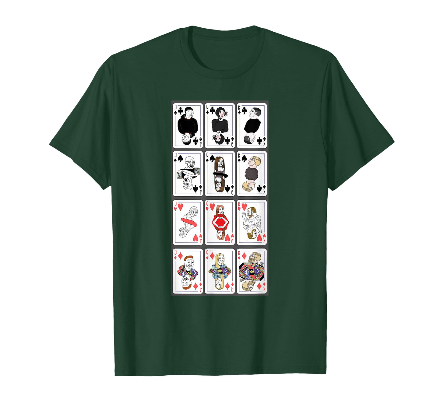 Wojak Meme Playing Cards T-Shirt