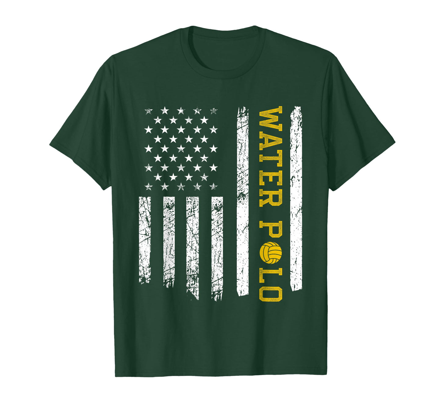 Vintage American USA Flag Water Polo T-Shirt