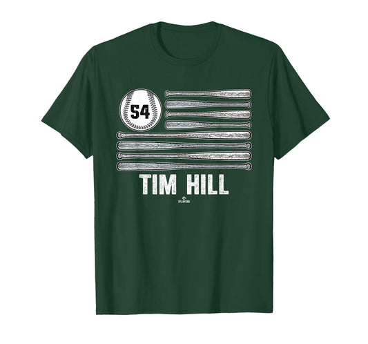 Baseball American Flag Tim Hill New York Baseball MLBPA T-Shirt