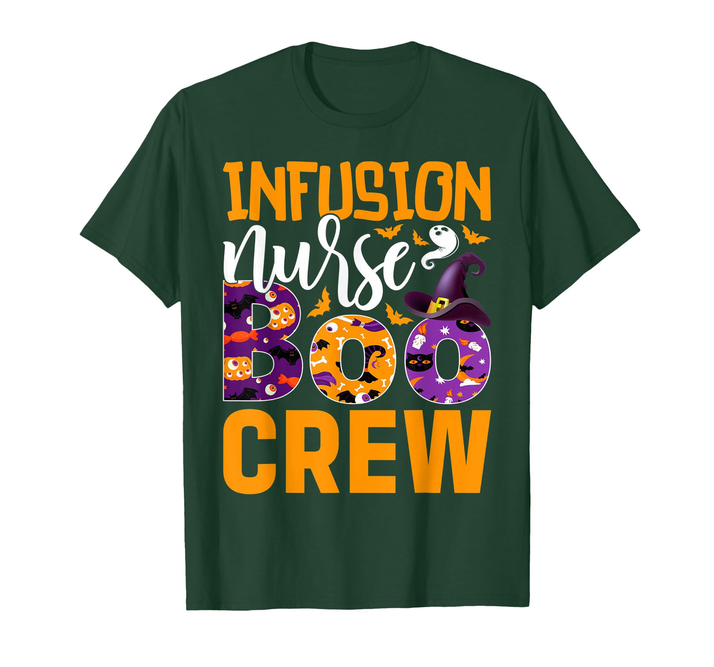 Cute Halloween Infusion Nurse - Boo Crew Nurse T-Shirt
