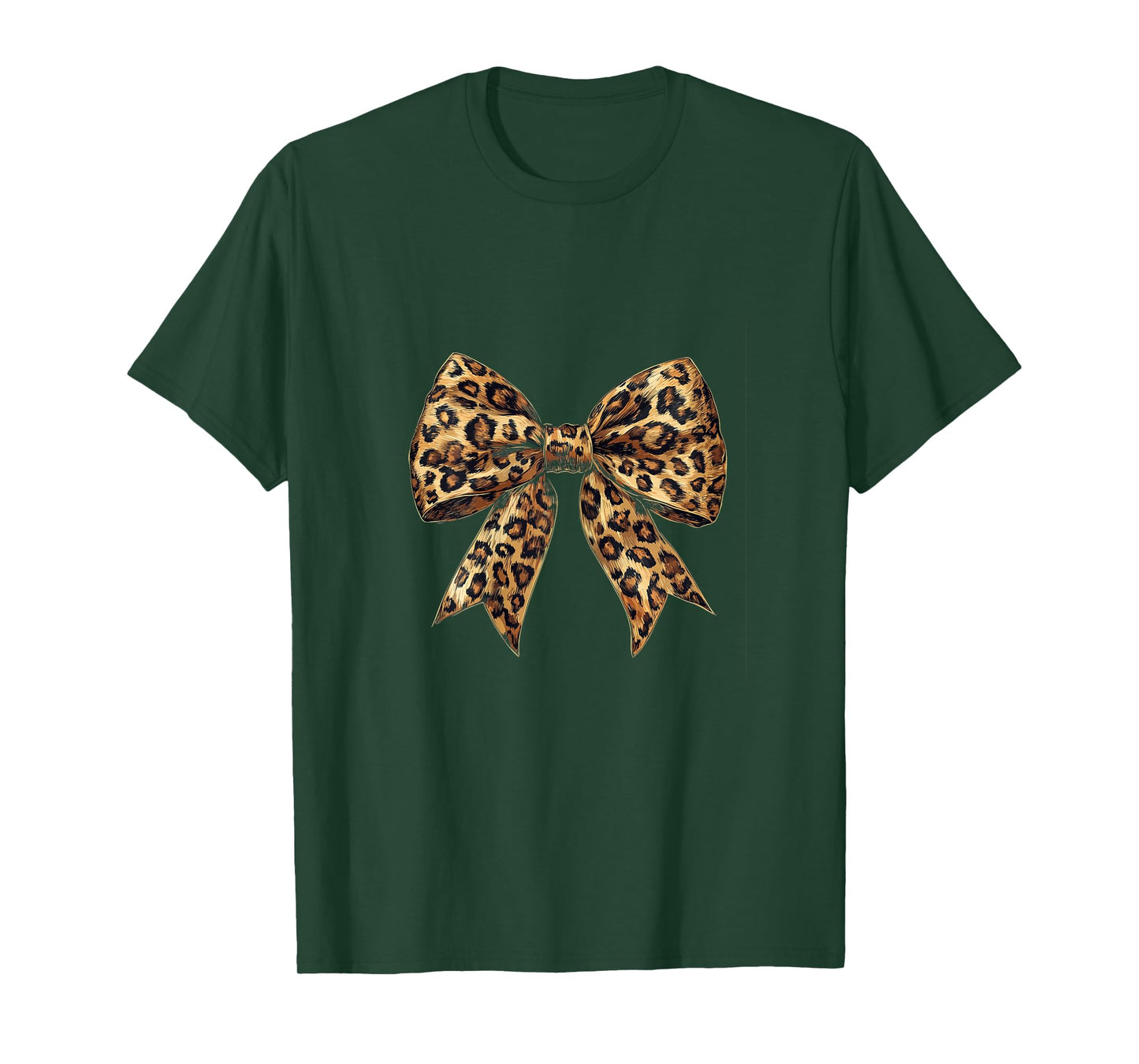 Coquette Bow Leopard Print Animal Print T-Shirt