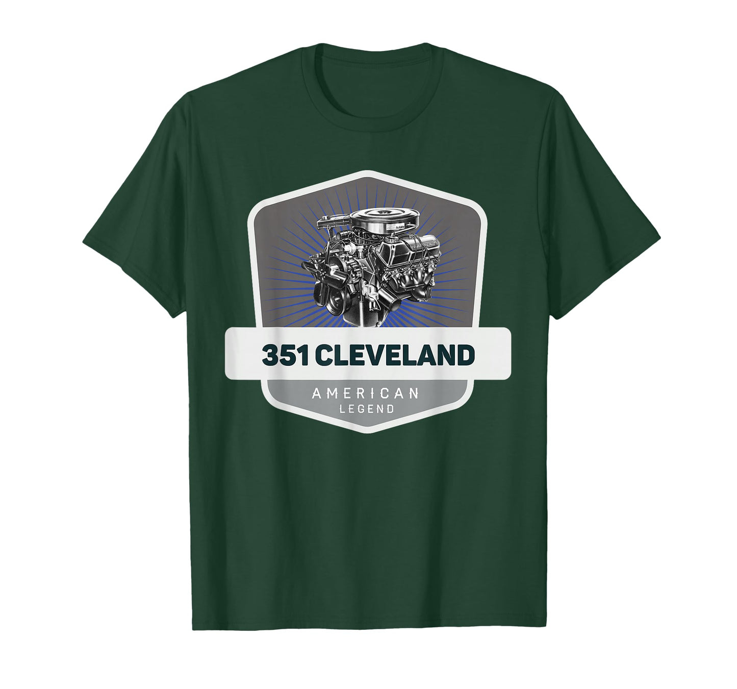 351 Cleveland V8 Muscle Car Legend Engine Retro Logo Retro T-Shirt