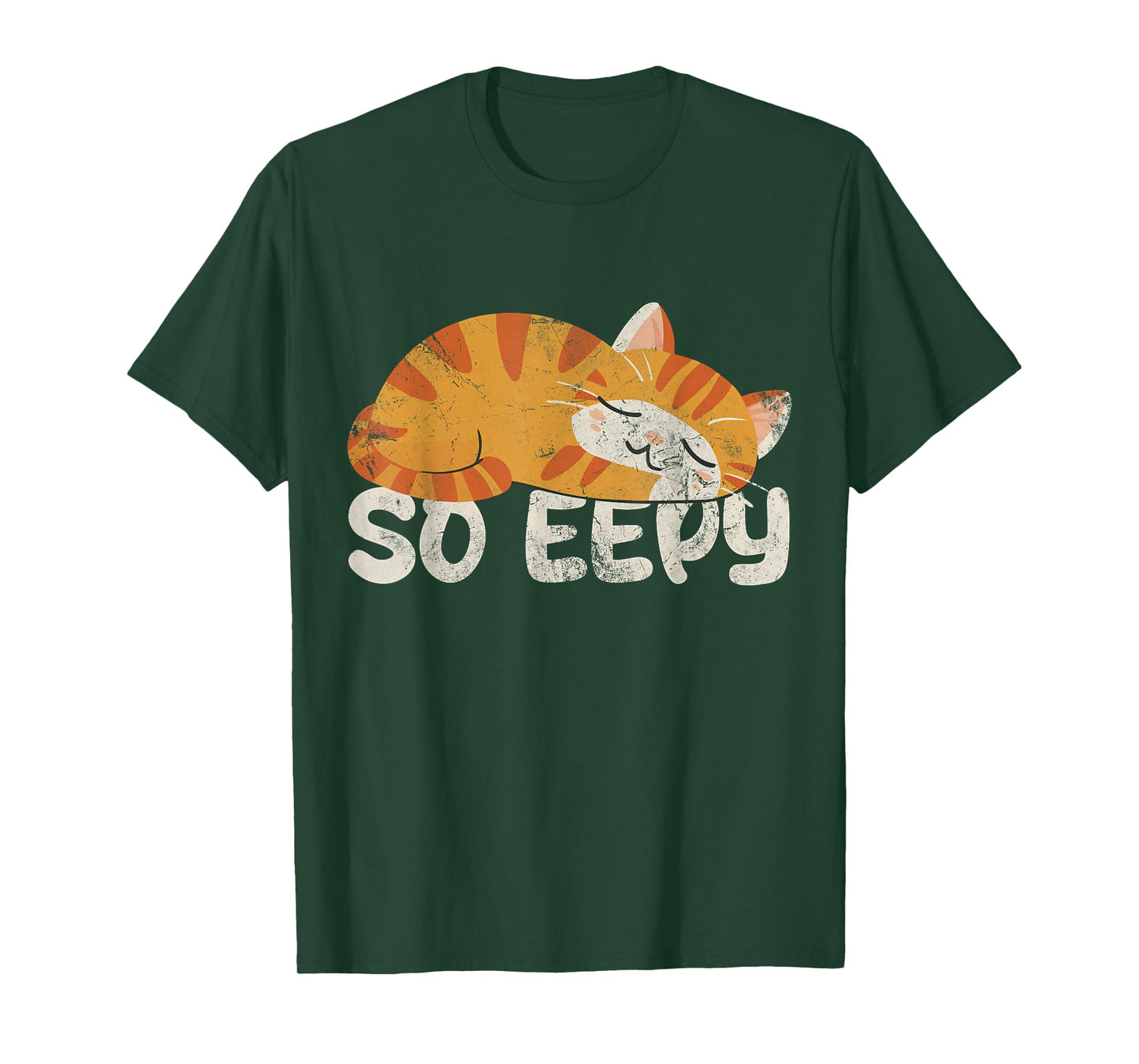 So Eepy Cat Sleepy Funny Cat Meme Kitten Grunge Men Women Kids T-Shirt