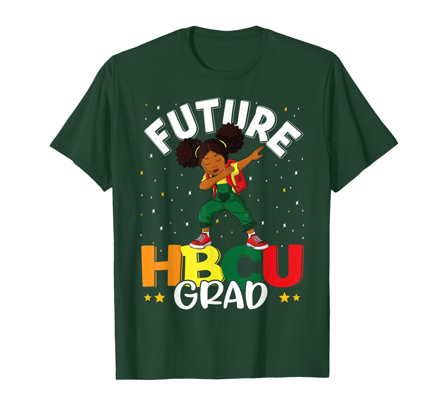 Future HBCU Grad Graduate Girl Afro Black College Graduation T-Shirt