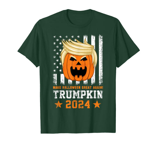 Trumpkin 2024 USA Make Halloween Great Again Funny Trump T-Shirt