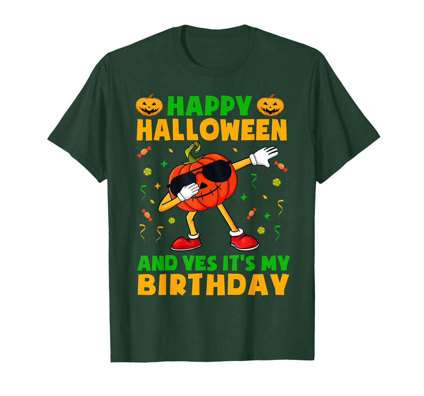 Happy Halloween And Yes It's My Birthday Party Kids Boys T-Shirt