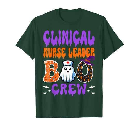 Clinical Nurse Leader Boo Crew Halloween Nurses Educator T-Shirt