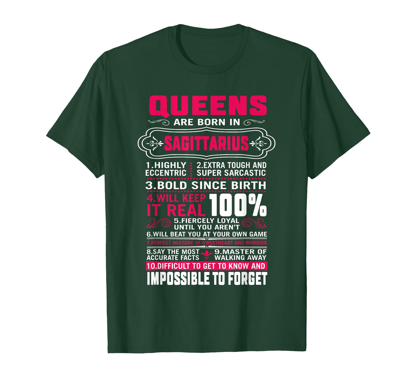 Queens Are Born In Sagittarius Shirt Women November Birthday T-Shirt