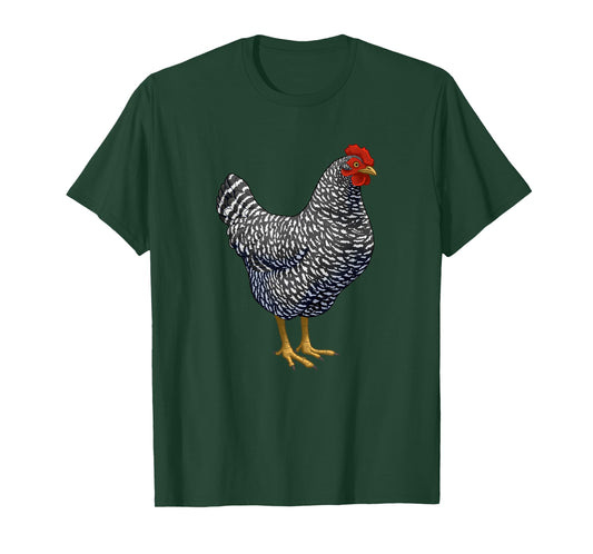 Barred Plymouth Rock Hen Chicken Lover T-Shirt