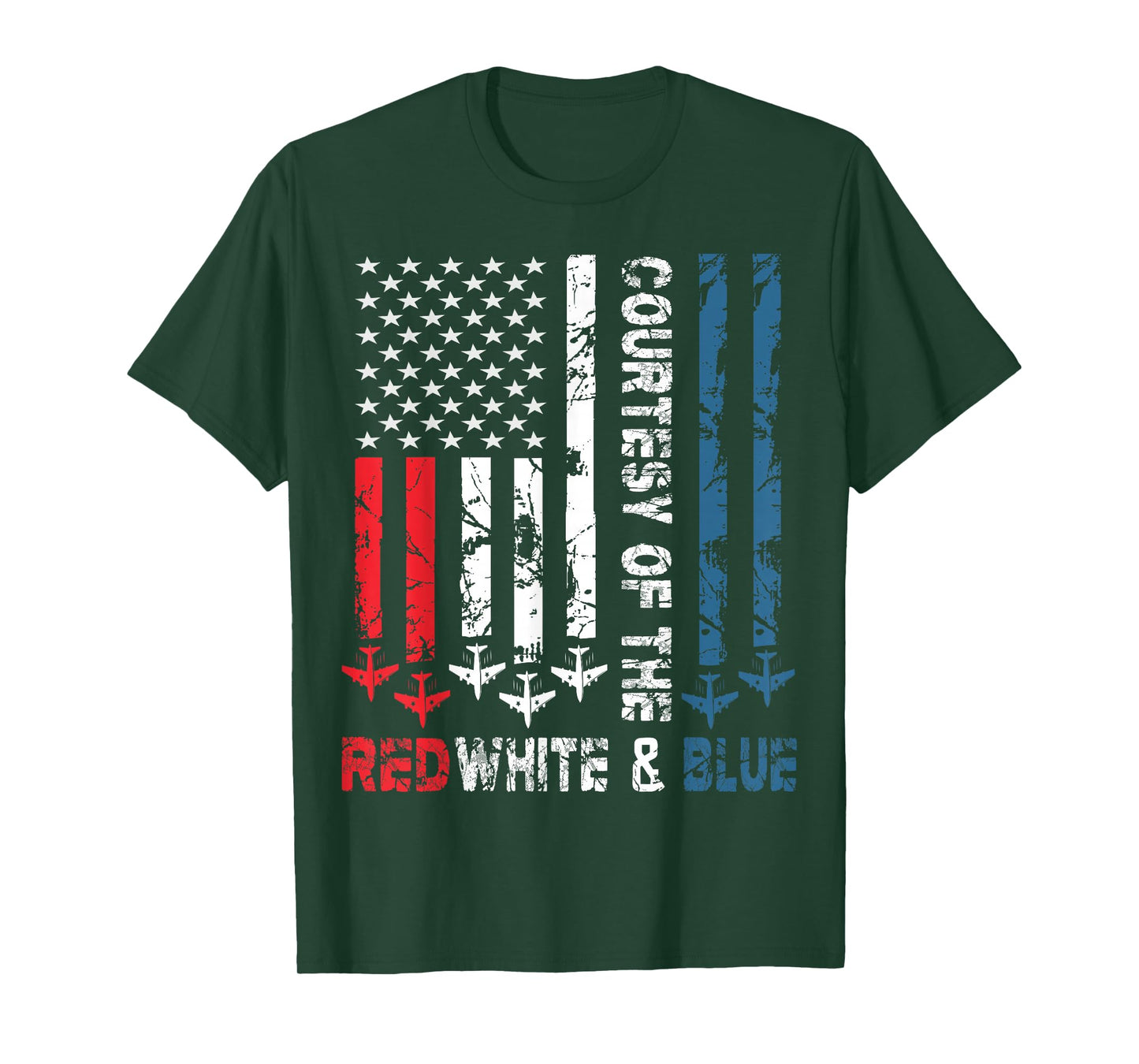 Courtesy of The Red White and Blue Vintage America US Flag T-Shirt