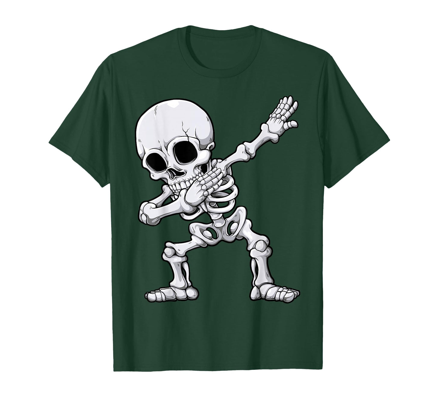 Halloween Boys Men Dabbing Skeleton Skull Rib Cage Dab Dance T-Shirt