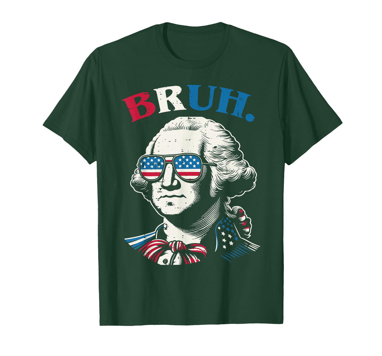 4th of July George Washington Bruh USA Meme Men Women Kids T-Shirt