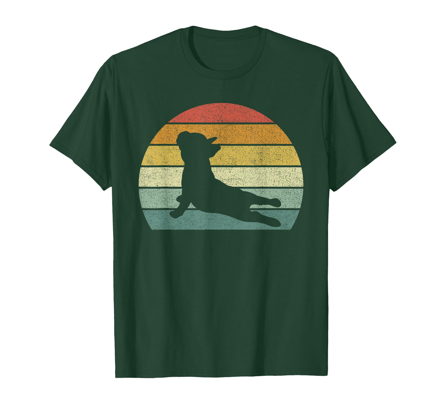 Vintage Retro French Bulldog Shirt Yoga Funny French Bulldog T-Shirt