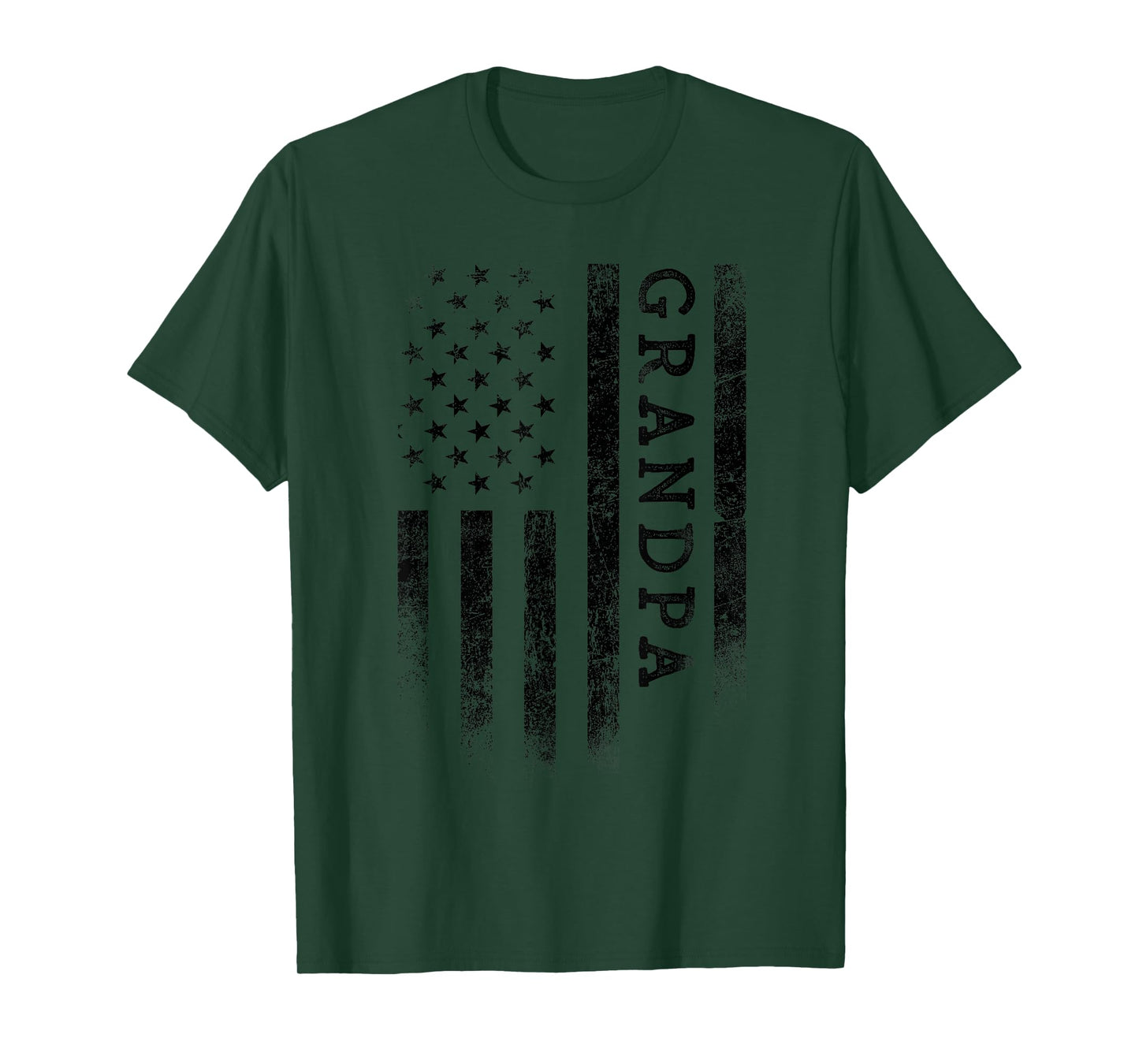 Grandpa Patriotic American USA Flag Father's Day Grandpa T-Shirt