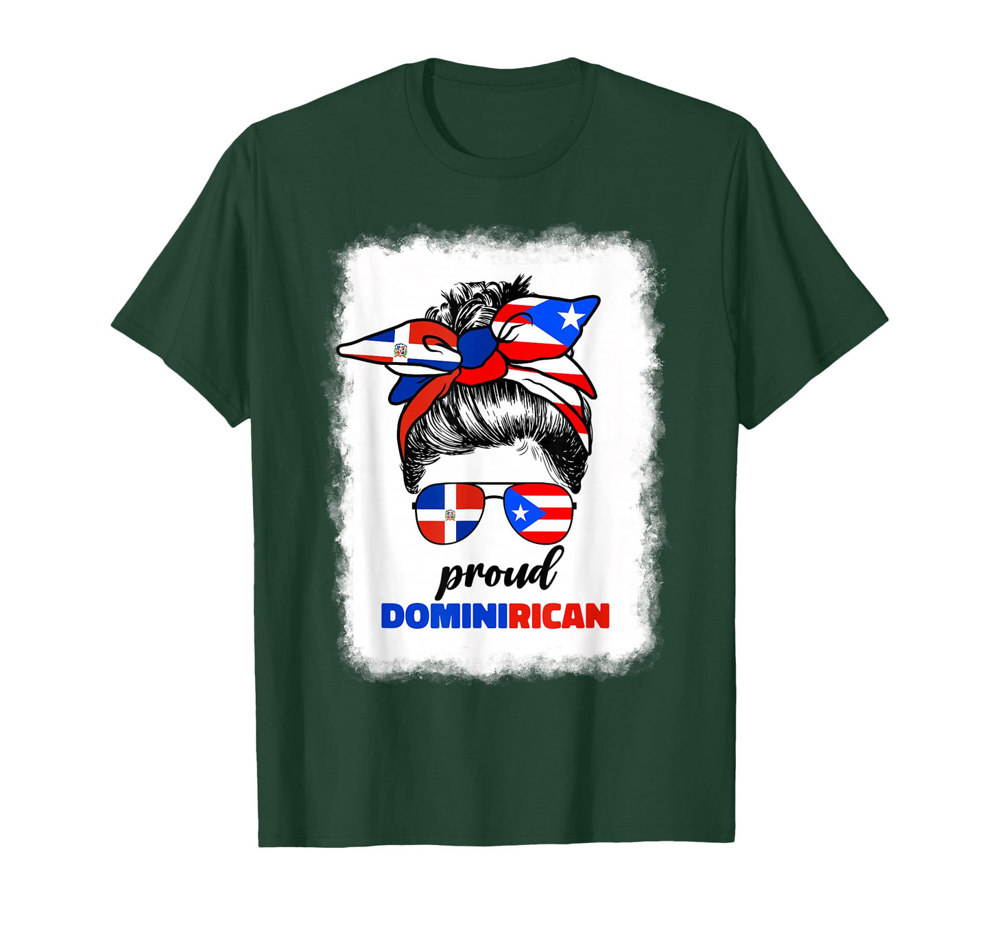 Half Dominican and Puerto Rican Rico Flag DominiRican Girl T-Shirt