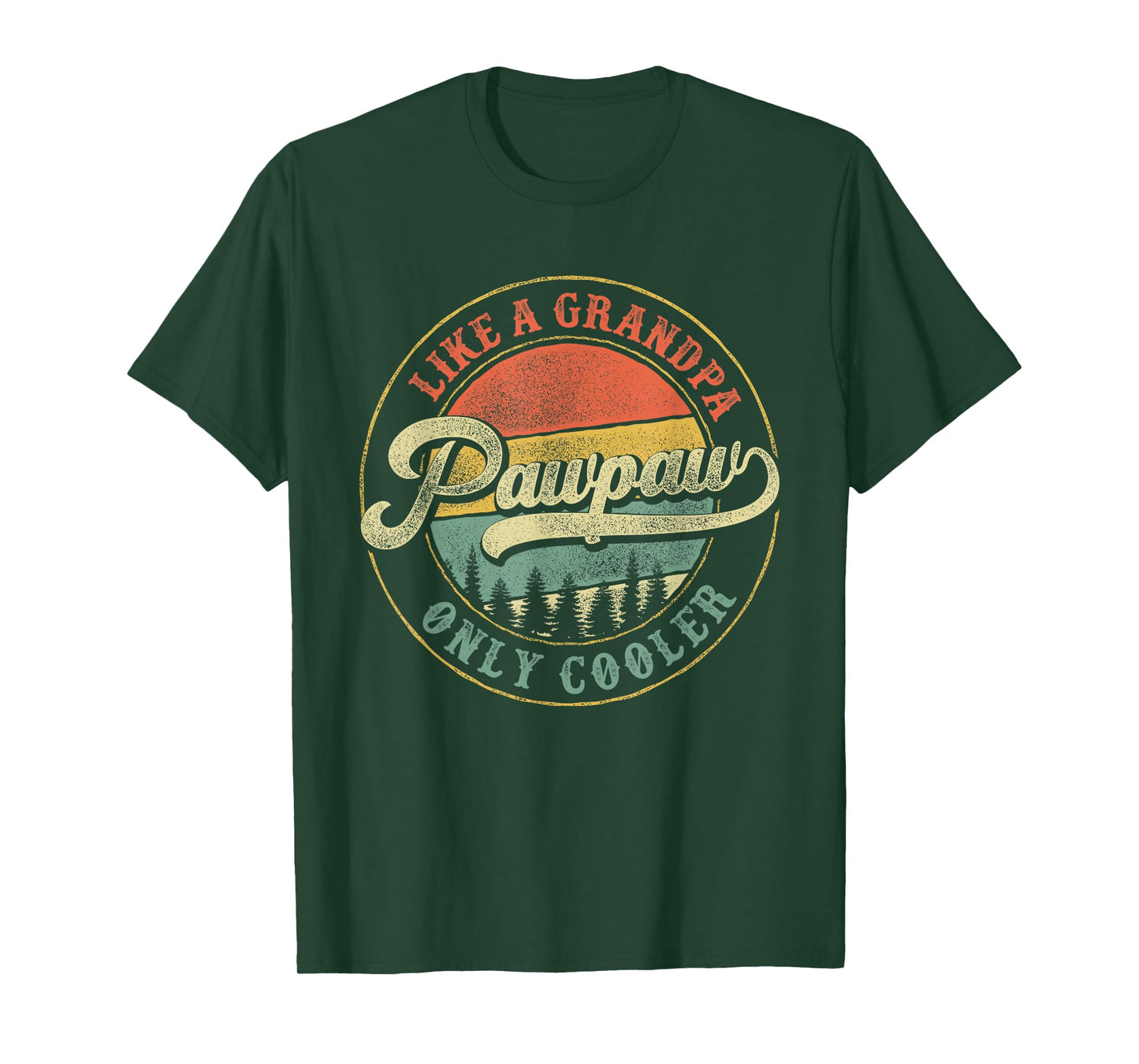 Pawpaw Like a Grandpa Only Cooler Retro Papaw Dad Grandpa T-Shirt