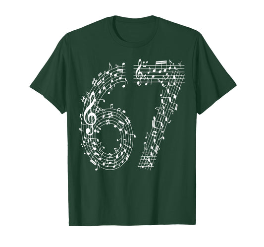67 Music Meme Six Seven Music Teacher Musician T-Shirt