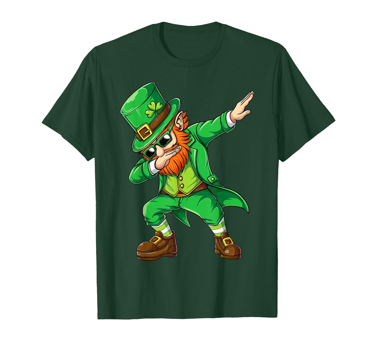 Dabbing Leprechaun Funny Gifts Men Kids Boys St Patricks Day T-Shirt