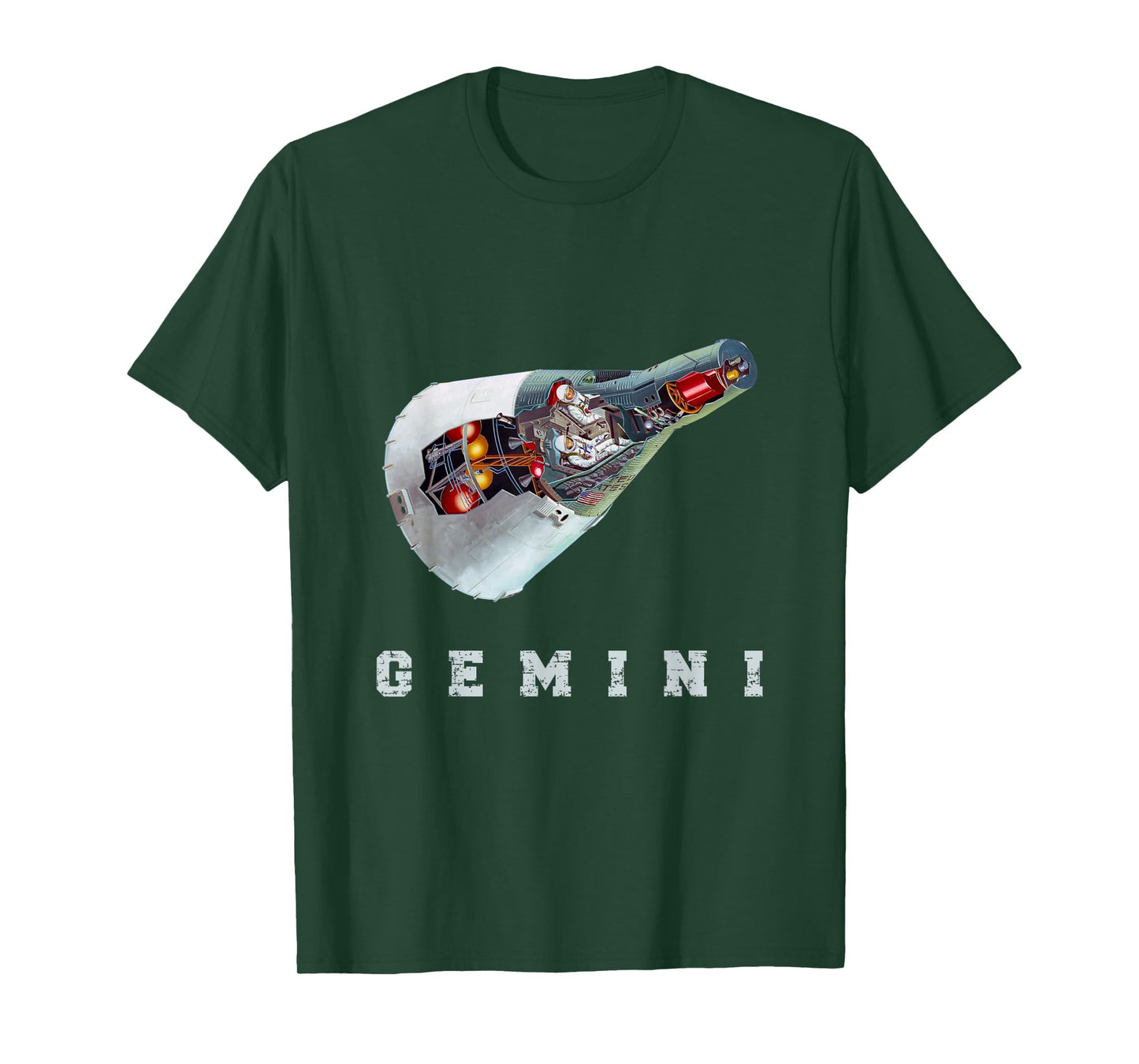 Gemini Retro Astronaut Space Capsule T-Shirt