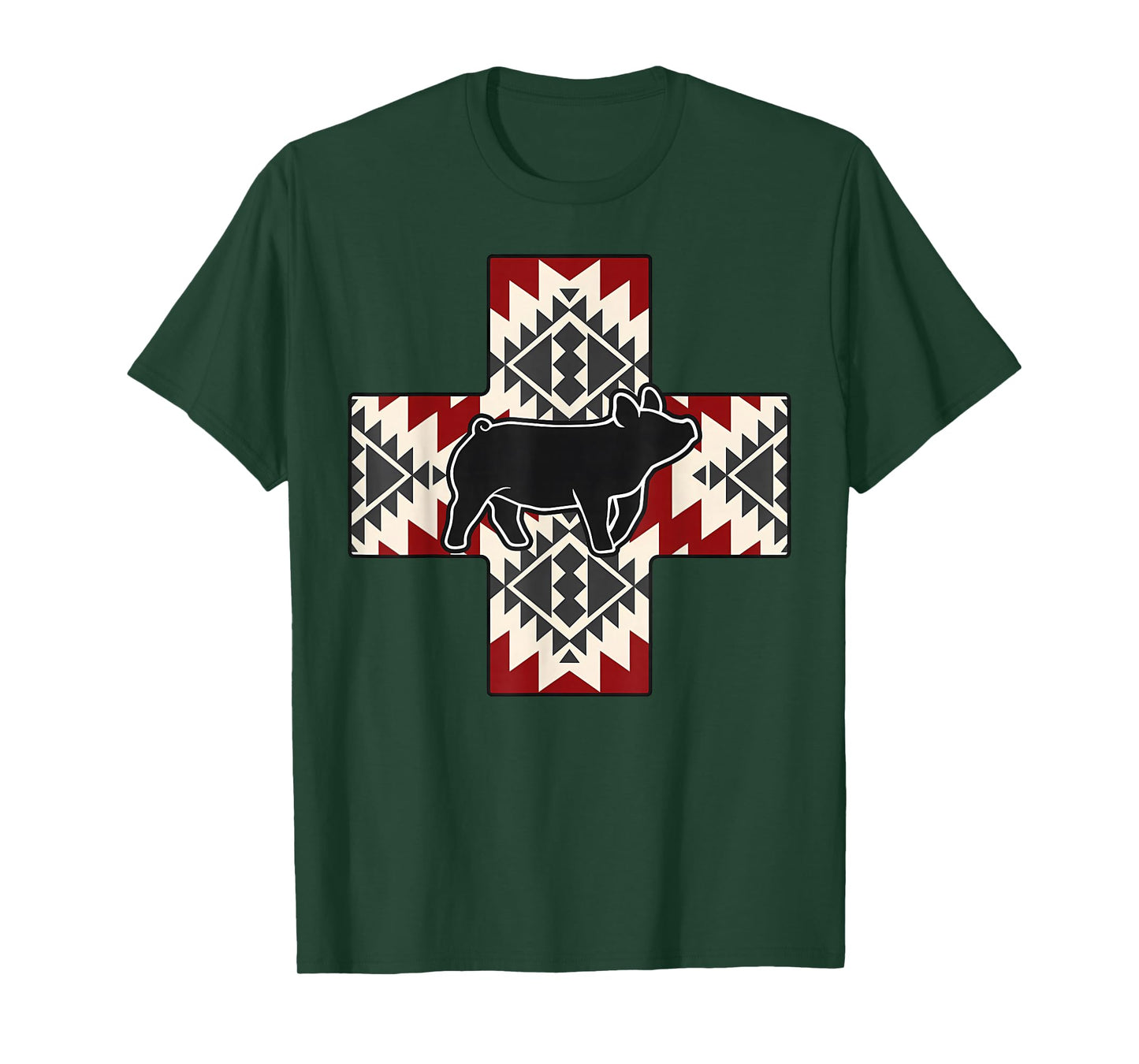 Aztec Show Pig Livestock Pig Breeder Stock Show Mom Pig T-Shirt