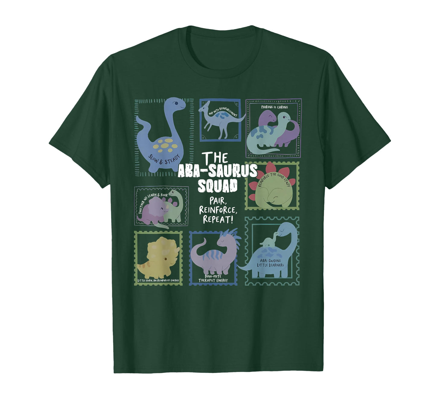 ABA-Saurus Squad Cute Dinosaur ABA Therapy Behavior RBT T-Shirt