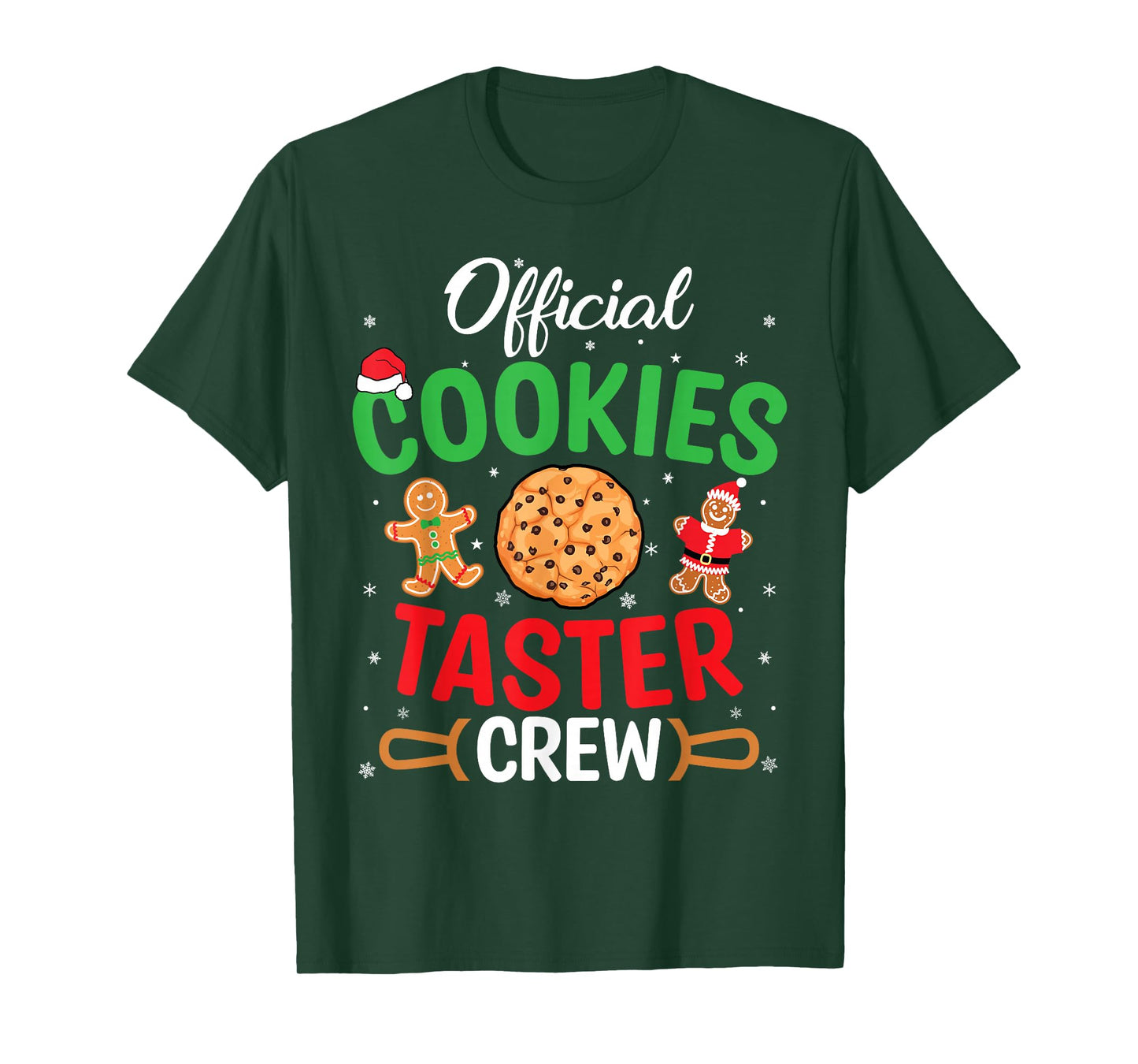 Christmas Official Cookie Taster Crew Team Gingerbread Xmas T-Shirt