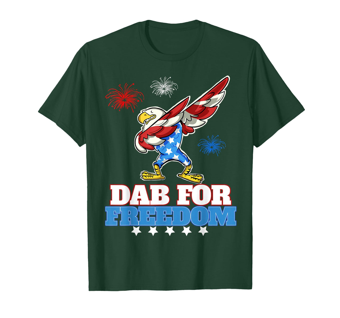 Dab for Freedom funny USA Patriotic Dabbing Eagle T-Shirt